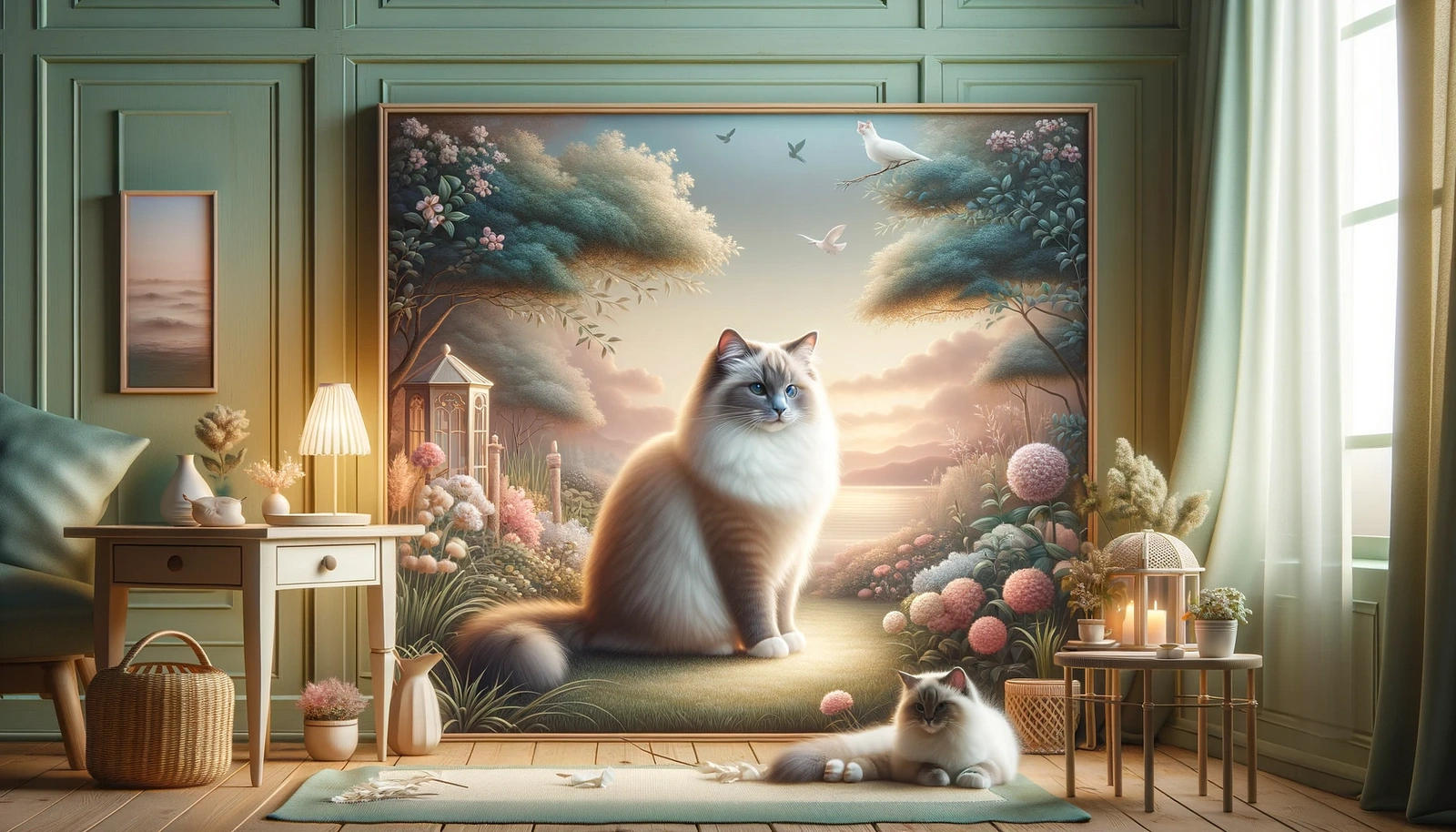🐱 ラグドール猫の紹介:その起源と特徴を探る