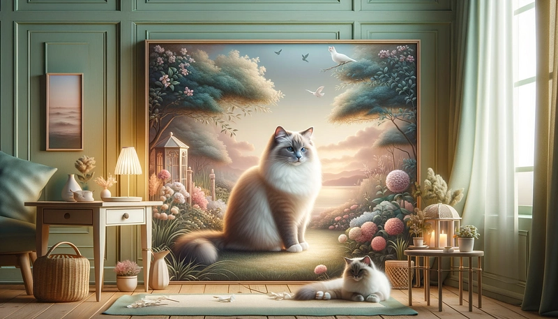 🐱 ラグドール猫の紹介:その起源と特徴を探る